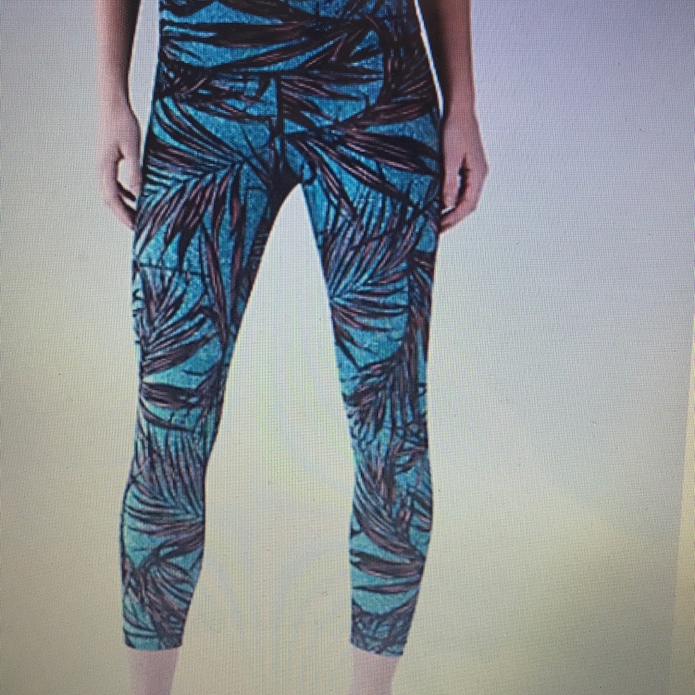 Lululemon high times pant. Palm lace. Unique